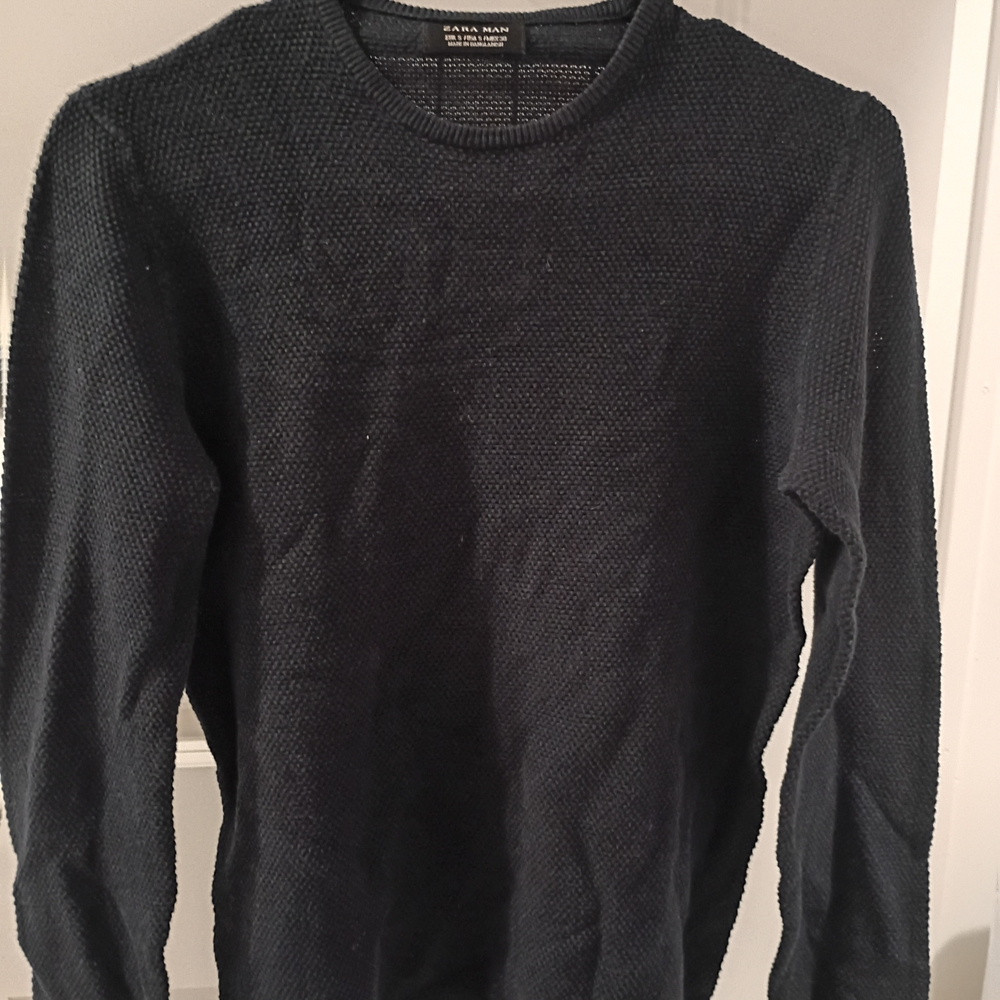 Zara Men's Small Navy Blue Thermal, Brand New - Picture 2 of 3